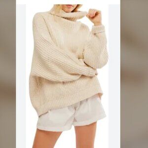 Free People Swim Too Deep Turtleneck Sweater XL